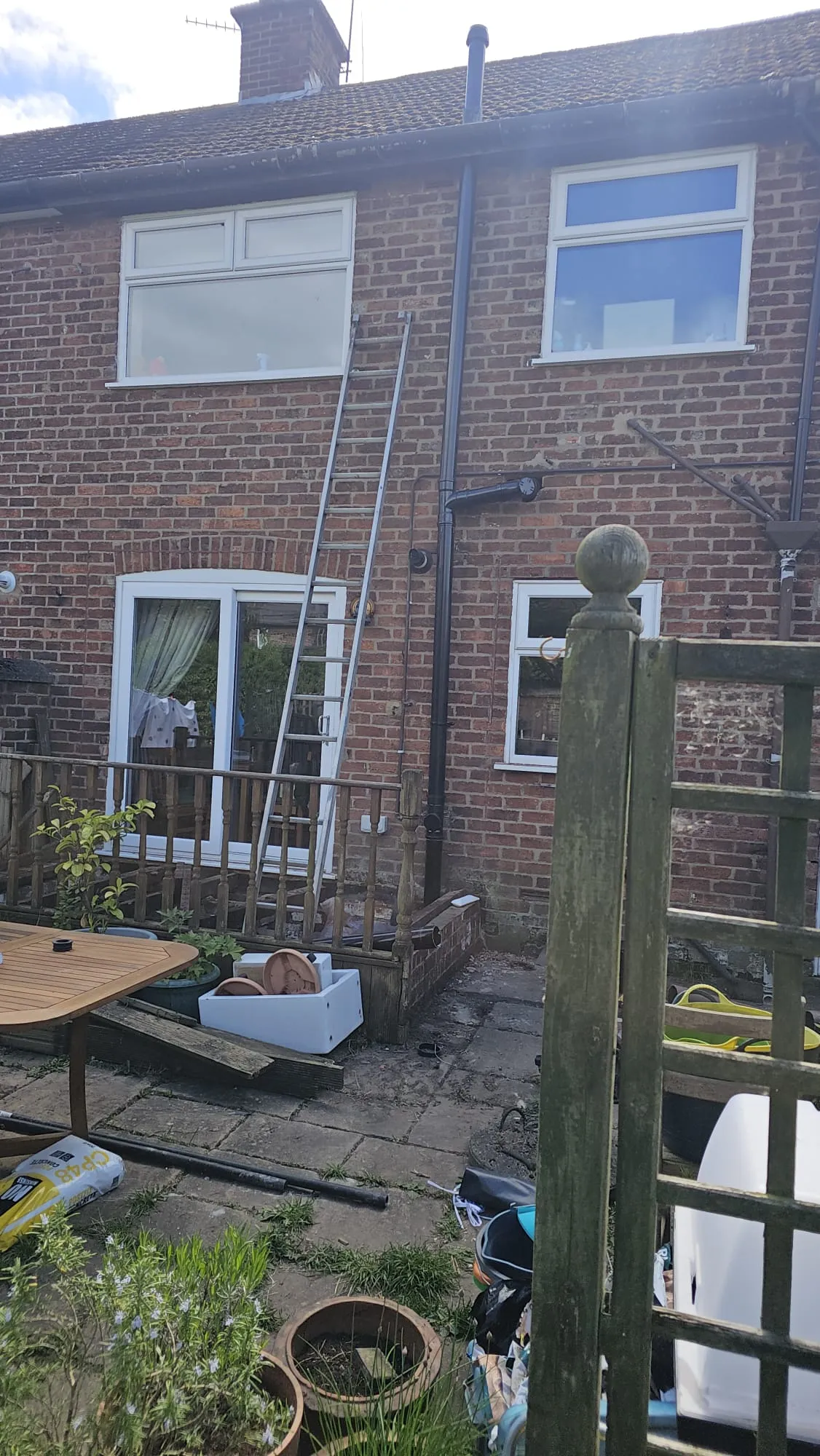 Drainage work at a residential property